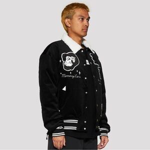 Ramsy Letterman Jacket (Black) with Embroidery
